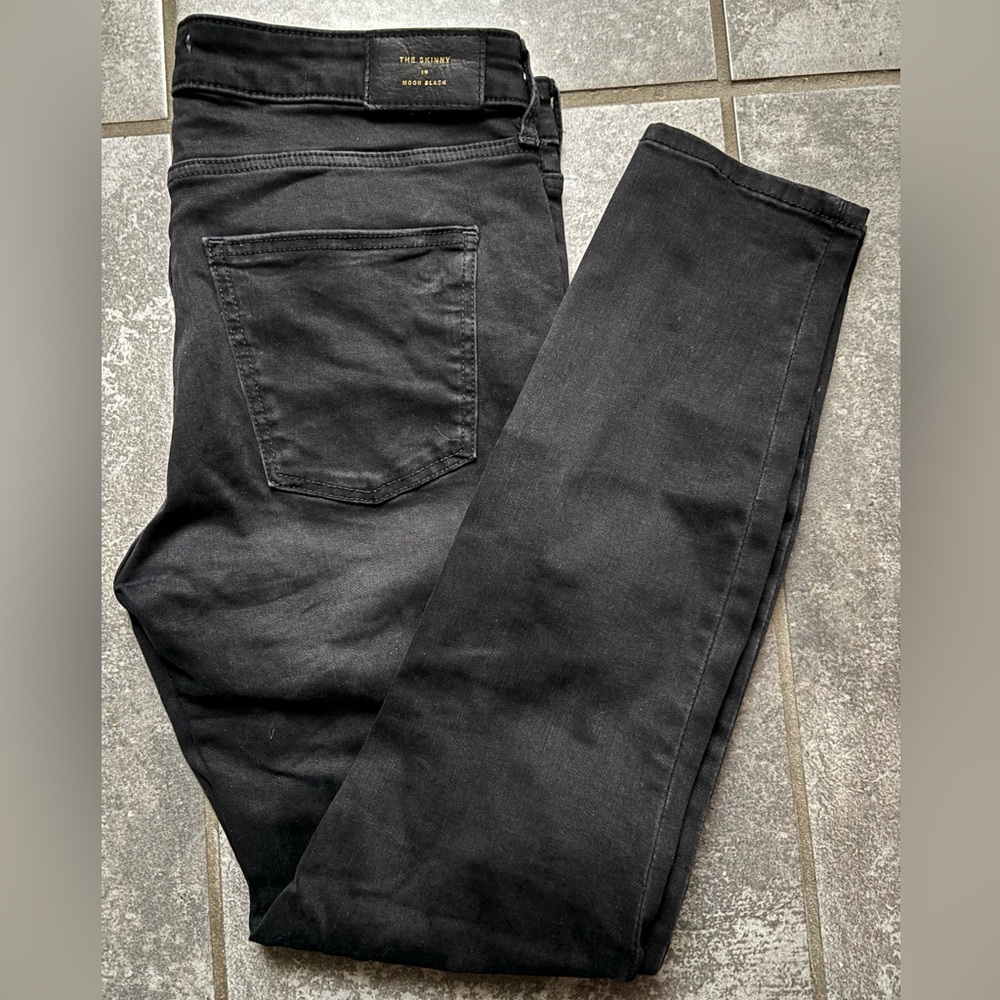 Zara The Skinny Jeans in Moon Black, Size 10